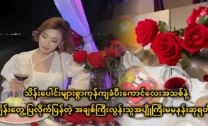 Actress and singer Nang Su Yati Soe, paid hundreds of thousands of dollars to view some fish 